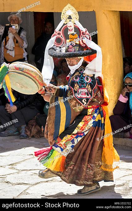 Masks dance. Nomad summer festival in Tso Moriri lake, Ladakh (India)