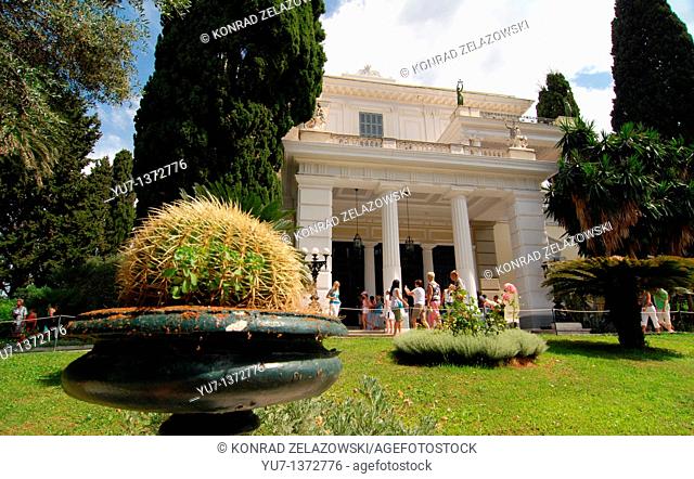 Empress Elisabeth Amalie Eugenie also known as Sissi or Sisi Palace called Achilleon in Gastouri on greek island of Corfu