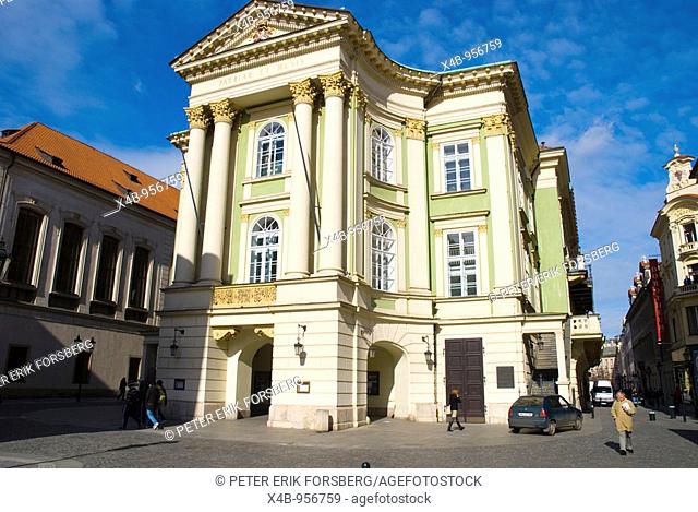 Stavovske Divaldlo Theatre House in Old town Prague Czech Republic Europe