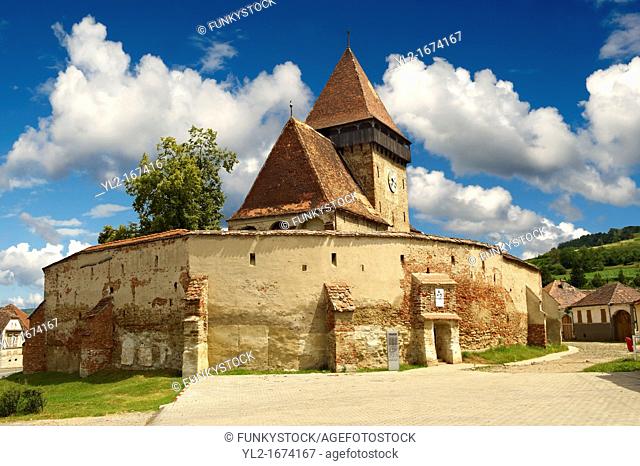 The Gothic 14th Century Axente Sever Saxon Evangelical Fortified Church, Sibiu, Transylvania