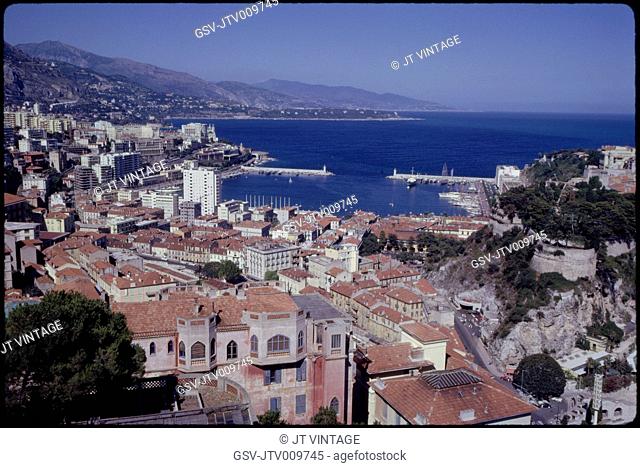 Cityscape and Harbor, Monaco, 1961