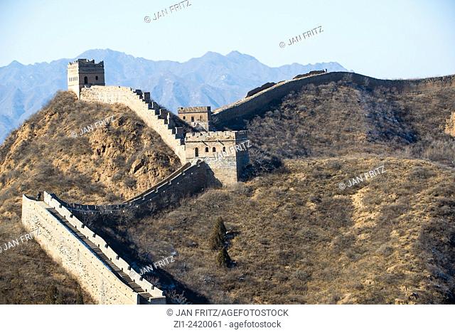 great chinese wall at jinshaling