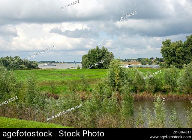landscape between rivers Maas and Waal in Holland