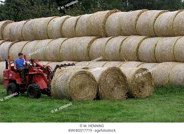 bales of straw, Germany