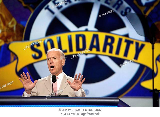 Las Vegas, Nevada - Vice President Joe Biden speaks at the Teamsters Union convention