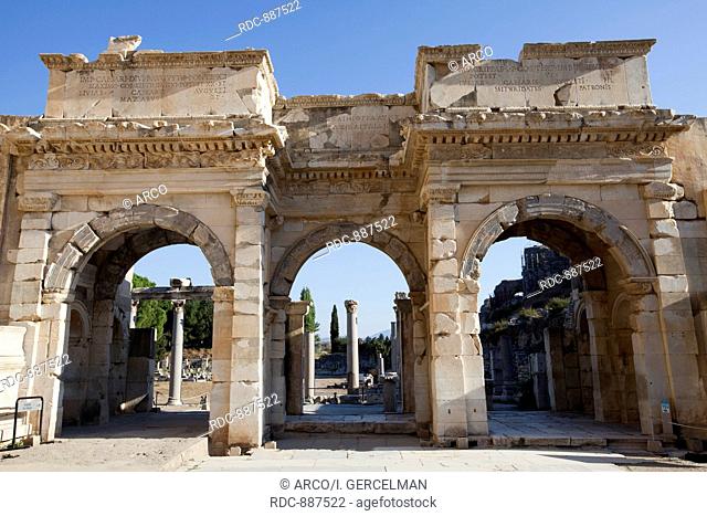 The Gates of Mazaeus and Mithridates, Ephesus, Izmir, Turkey