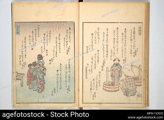 Picture Album of People with Kyoka (Light Verse) (Kyoka shiki jinbutsu). Artist: Utagawa Hiroshige (Japanese, Tokyo (Edo) 1797-1858 Tokyo (Edo)); Period: Edo...
