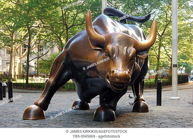 The charging bull of Wall Street