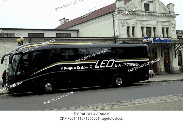 The corporation Leo Express starts new bus transport line Bohumin - Gliwice - Katowice - Krakow on Friday, November 7, 2014