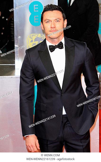 EE British Academy Film Awards (BAFTA) at The Royal Opera House - Red Carpet Arrivals Featuring: Luke Evans Where: London