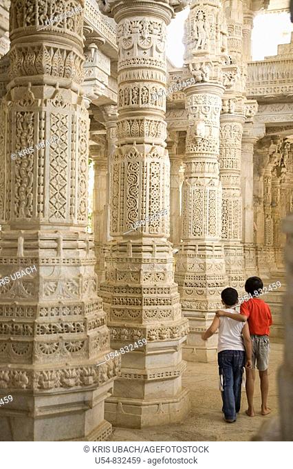 Jainist temple of Ranakpur. Rajasthan. India