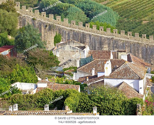 Fortified Medieval Castle Walls of Obidos