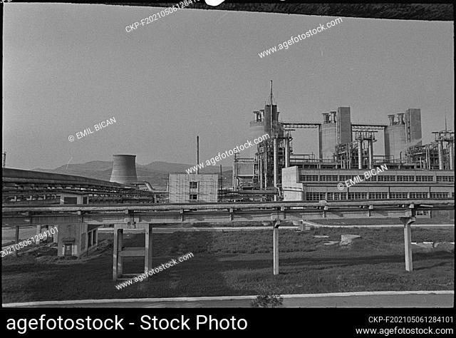 ***JULY 24, 1972 FILE PHOTO***Chemical plant production of ammonia and fertilizers in Vratsa, Bulgaria, July 24, 1972. It processes natural gas
