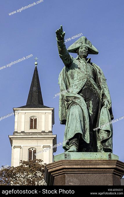 Vater Franz monument to Leopold III Frederick Franz, Duke of Anhalt-Dessau, St. John's Church, Dessau, Saxony-Anhalt, Germany, Europe
