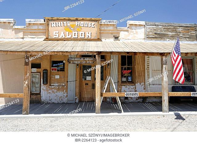 Randsburg Ghost Town facades, Mojave, California, USA