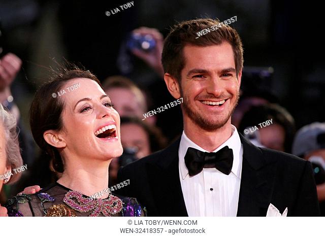 BFI London Film Festival Opening Night Gala and Breathe Premiere - Arrivals Featuring: Claire Foy, Andrew Garfield Where: London