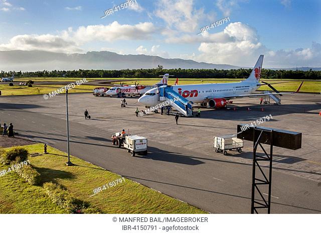 Boeing Jet of Lion Air, Pattimura Airport, Ambon, Maluku Islands, Indonesia