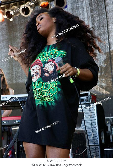AfroPunk Festival 2014 at Commodore Barry Park - Day 2 - Performances Featuring: SZA, Solana Rowe Where: Brooklyn, New York