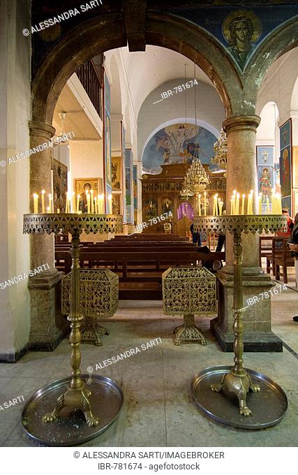 St. George's Basilica, interior, Madaba, Jordan, Middle East