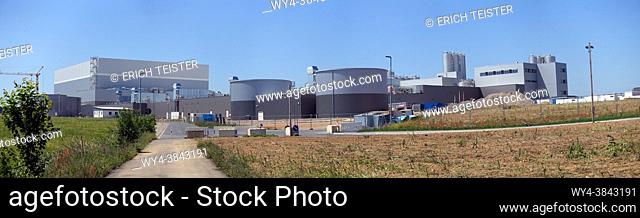 Construction of a new large dairy for Hochwald Milch eG, Mechernich-Obergartzem, North Rhine-Westphalia, Germany