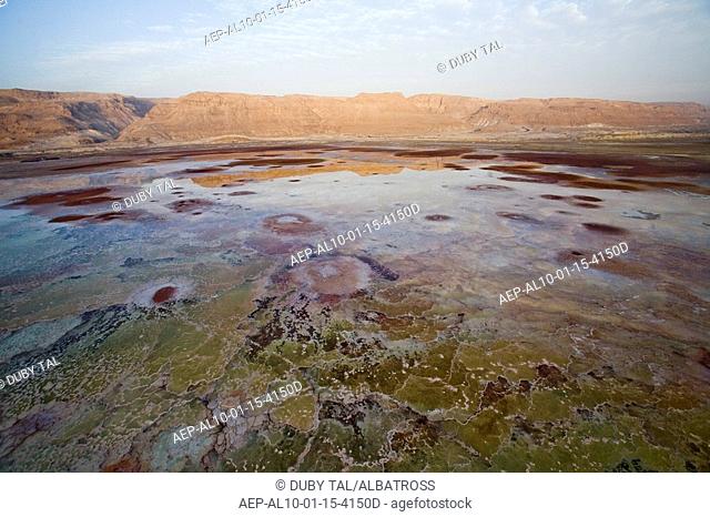 Abstract view of the Dead sea at dawn