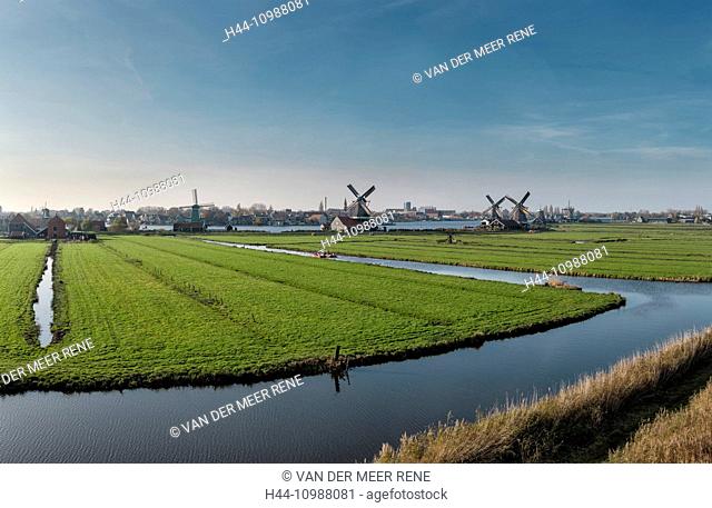 windmills in Zaandam, Noord-Holland