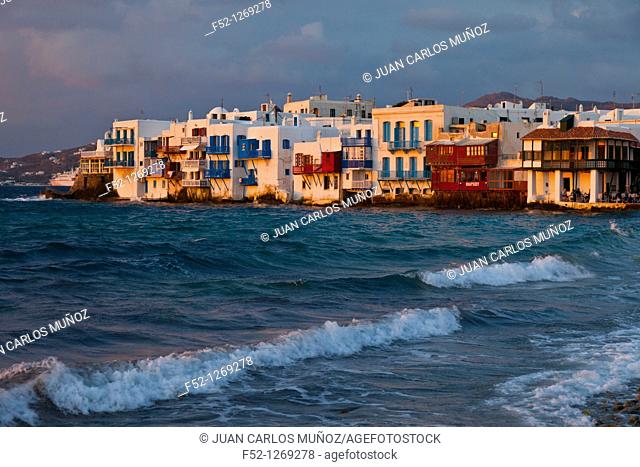 Little Venice District, Mykonos Island, Greece