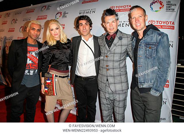 An Evening With Women Benefitting the Los Angeles LGBT Center at the Hollywood Palladium Featuring: Tony Kanal, Gwen Stefani, Brent Bolthouse, Adrian Young