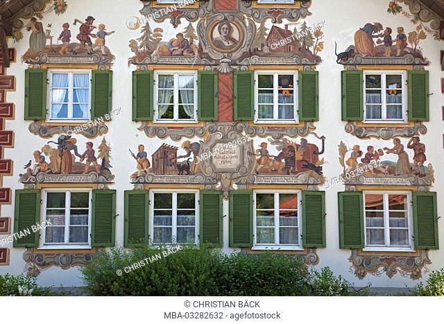 Hänsel-und-Gretel-Haus in Oberammergau, Upper Bavaria, Bavarians, Germany