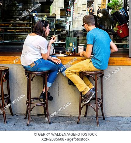 Street cafe scene, Barcelona