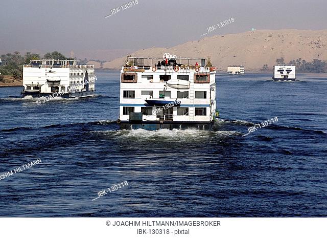 Cruise ships on the Nile, Egypt, Africa