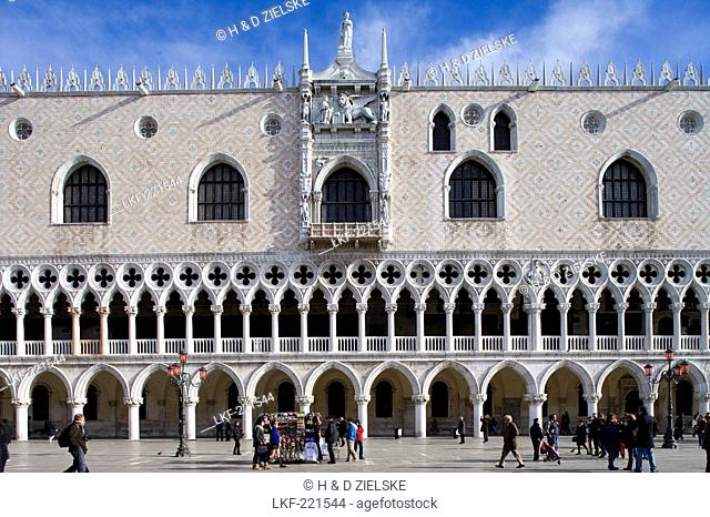 St Mark's Square with Palace of Doge, Palazzo Ducale, Venice, Italy, Europe