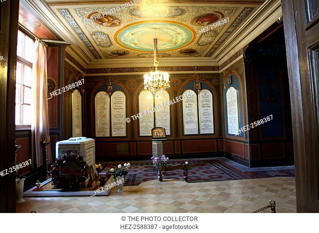 Chapel of St Catherine the Martyr, Peter and Paul Cathedral, St Petersburg, Russia, 2011. The chapel contains the tombs of Tsar Nicholas II and members of his...
