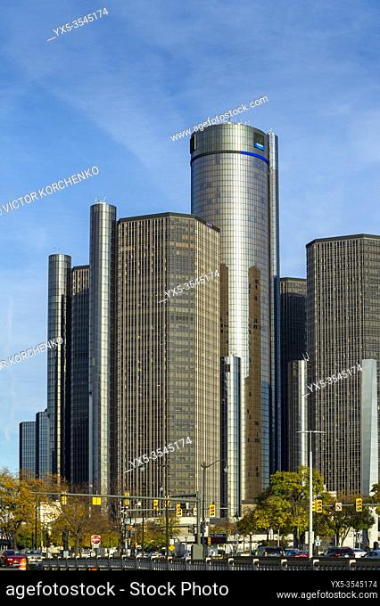 General Motors Renaissance Center in Detroit, MI