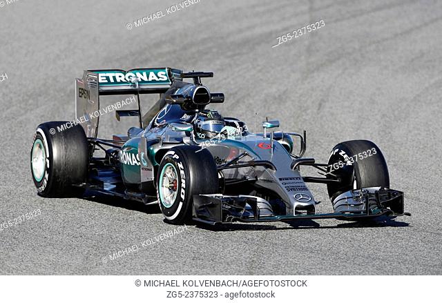 Circuit de Catalunya Montmelo near Barcelona, Spain 19.-22.2.15, Formula One Tests -- Nico Rosberg, Mercedes-Benz F1 W05