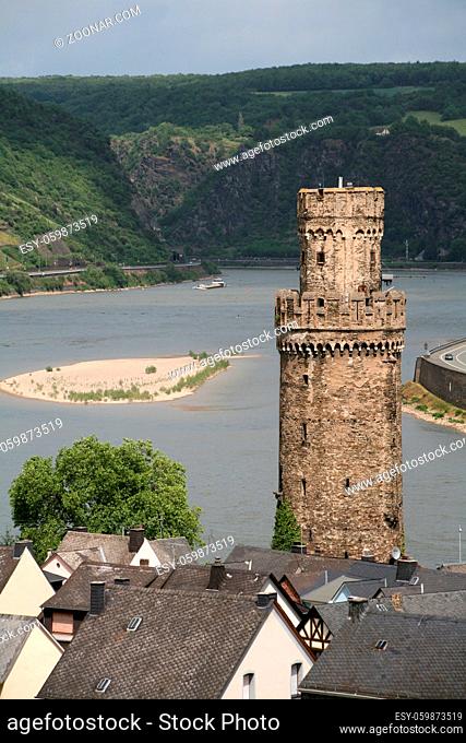 Teil der Stadmauer von Oberwesel am Rhein