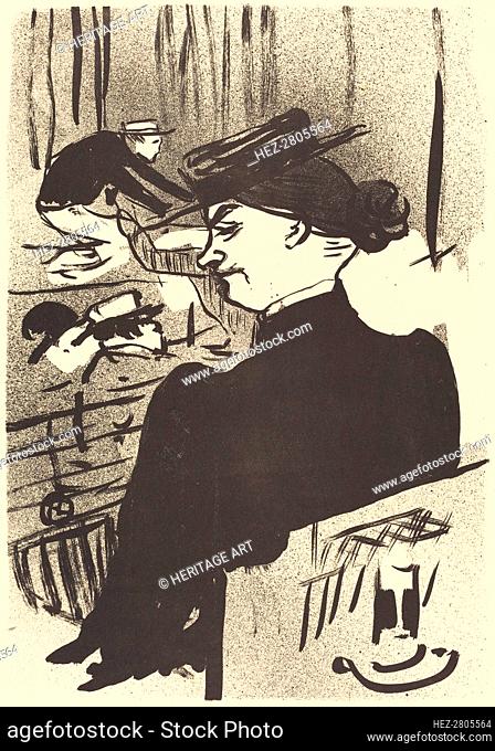 A Spectator (Une spectatrice), 1893. Creator: Henri de Toulouse-Lautrec