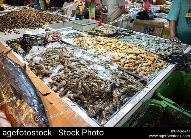 Pasar Flamboyan, Pontianak, West Kalimantan, Indonesia, Borneo. Pasar Flamboyan is a tradional market in Indonesia. is known for s vibrant atmosphere and wide...