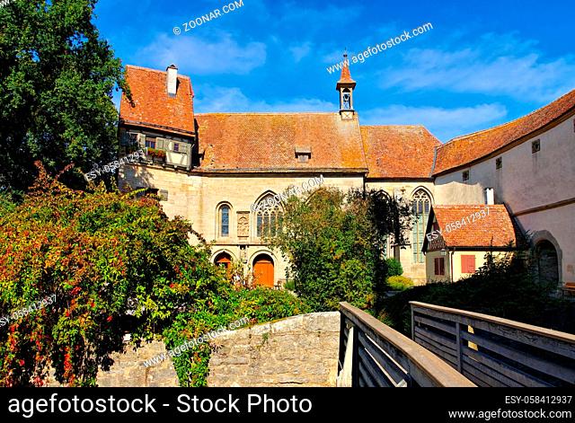 Rothenburg Wolfgangskirche - Rothenburg in Germany, the gothic St. Wolfgangs Church