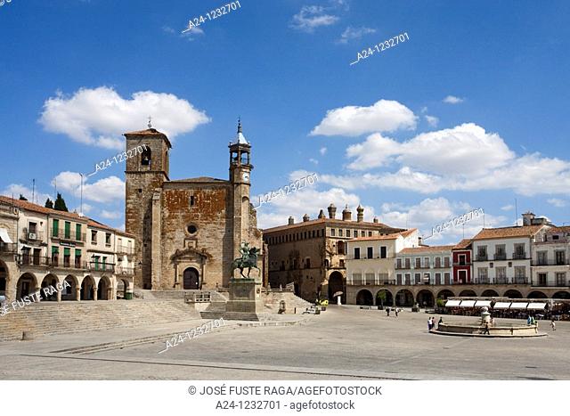 Spain, summer 2010, Extremadura Region, Trujillo City, Mayor Square
