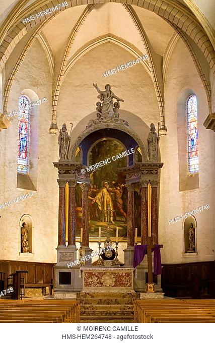 France, Bouches du Rhone, Saint Chamas, St Leger Church