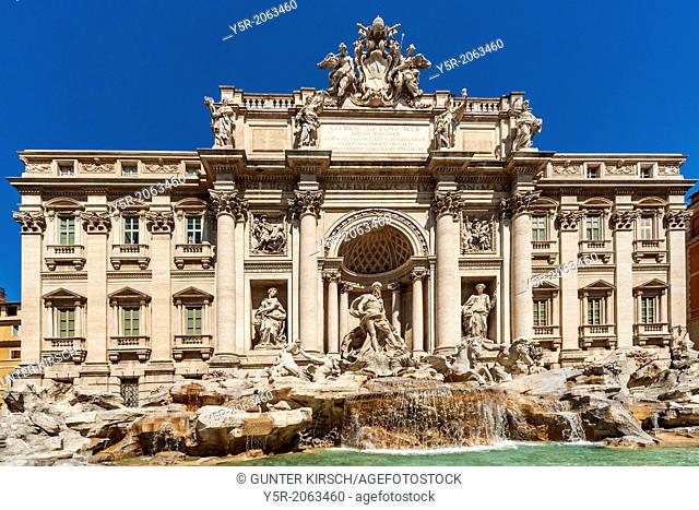 The Trevi Fountain, Fontana di Trevi, is 26 meters high and 50 meters wide. It is the largest fountain in Rome. It was built at the end of Palazzo Poli from...