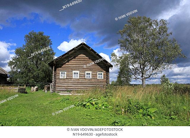 Wooden houses, Kuchepalda, Archangelsk (Arkhangelsk) region, Russia