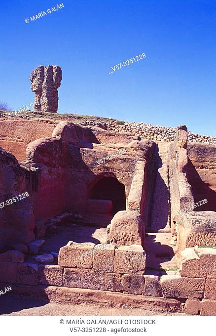Ruins of the Celtiberian city. Tiermes, Soria province, Castilla Leon, Spain
