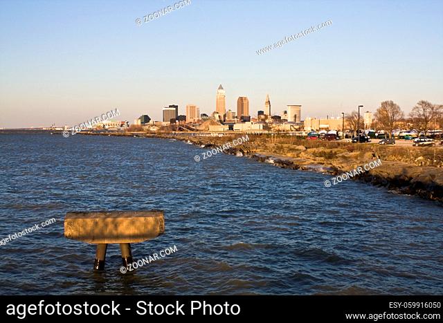 Downtown Cleveland, Ohio seen from EdgeWater Park