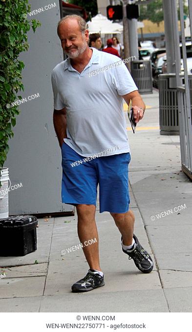 Kelsey Grammer out and about running errands with his wife picking up the dry cleaning Featuring: Kelsey Grammer Where: Los Angeles, California
