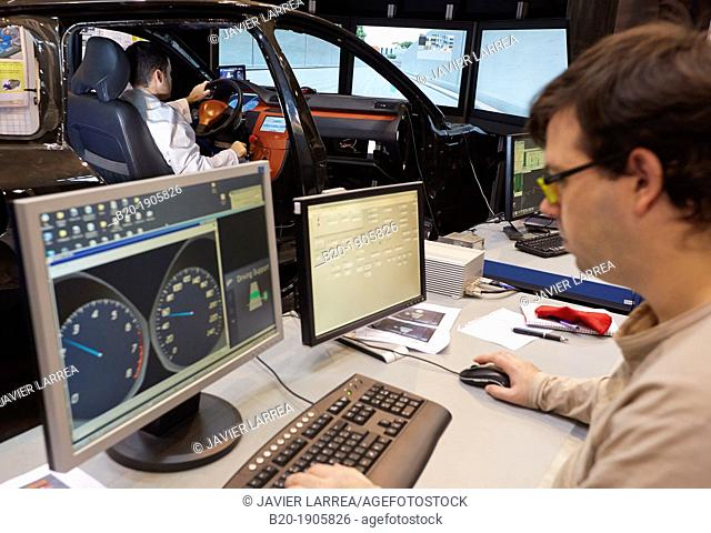 Driving Simulator Test  Validation of eco-driving systems, platooning systems road trains, driver behavior to different types of situations acoustic