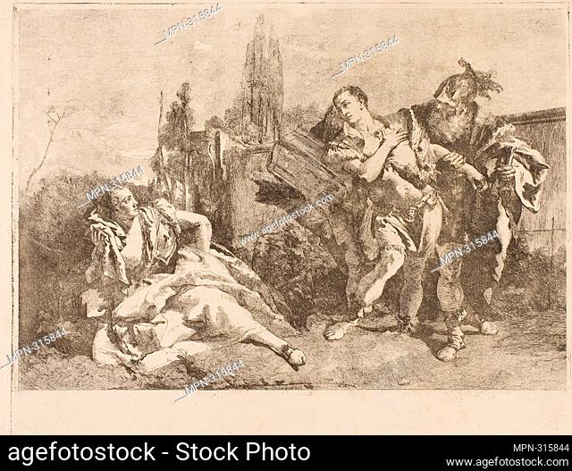 Author: Lorenzo Tiepolo. Rinaldo Leaving Armida - 1751 - 53 - Lorenzo Tiepolo (Italian, 1736-1776) after Giambattista Tiepolo (Italian, 1696-1770)