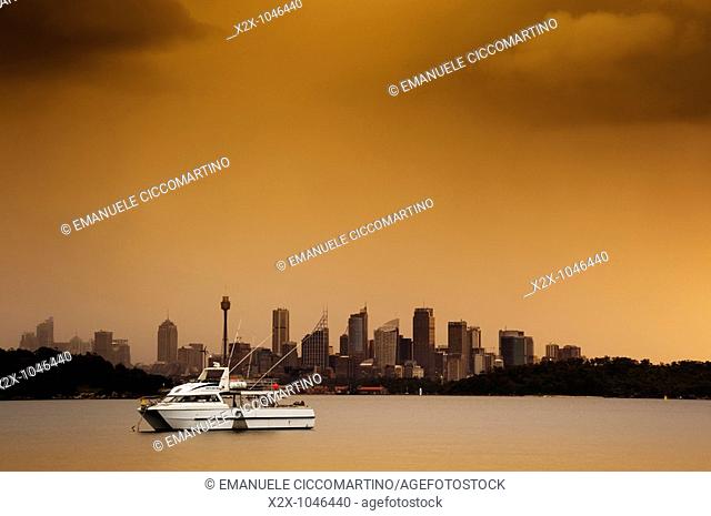 City of Sydney seen from Parsley Bay, New South Wales, Australia