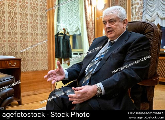 FILED - 23 December 2021, Berlin: Sergei Nethayev, Ambassador of the Russian Federation to Germany, speaks during an interview at the Russian Embassy in Berlin
